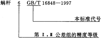 蝸杆副的側隙規定、圖樣标注