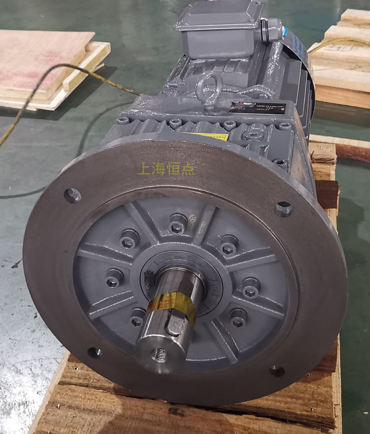 RF87減速機，立式安裝，輸入配電機，實物照片如下